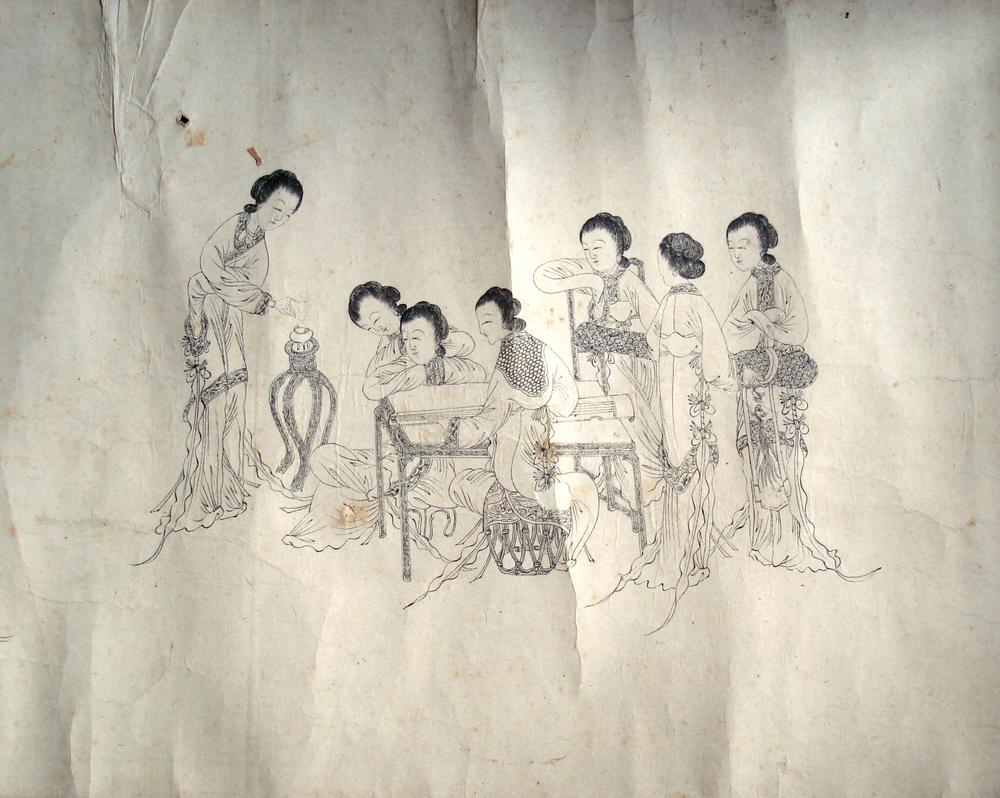 图片[1]-handscroll; painting BM-1949-1008-0.13-China Archive